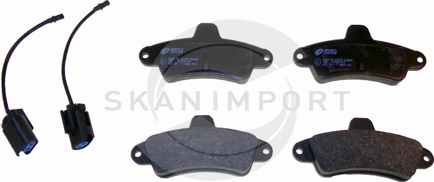 SKANIMPORT BHF 1001 - Kit de plaquettes de frein, frein à disque cwaw.fr