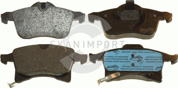 SKANIMPORT BVO 1189 - Kit de plaquettes de frein, frein à disque cwaw.fr