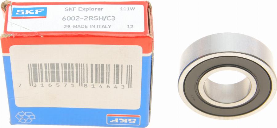 SKF 6002-2RSH/C3 - Support cwaw.fr