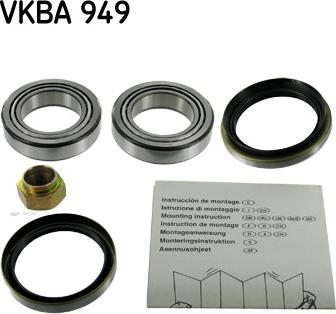 SKF VKBA 949 - Kit de roulements de roue cwaw.fr