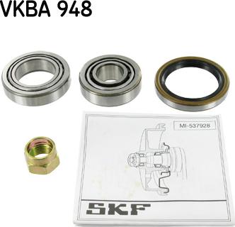 SKF VKBA 948 - Kit de roulements de roue cwaw.fr