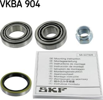 SKF VKBA 904 - Kit de roulements de roue cwaw.fr