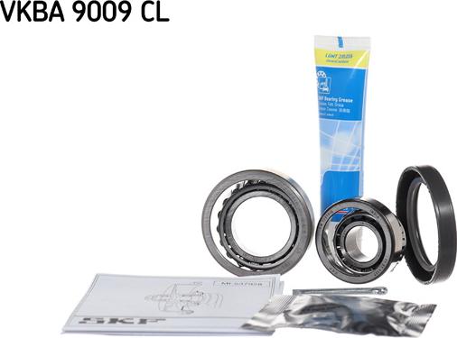 SKF VKBA 9009 CL - Kit de roulements de roue cwaw.fr