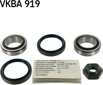 SKF VKBA 919 - Kit de roulements de roue cwaw.fr