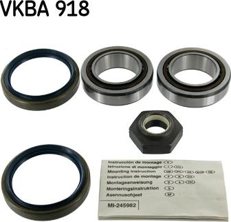 SKF VKBA 918 - Kit de roulements de roue cwaw.fr