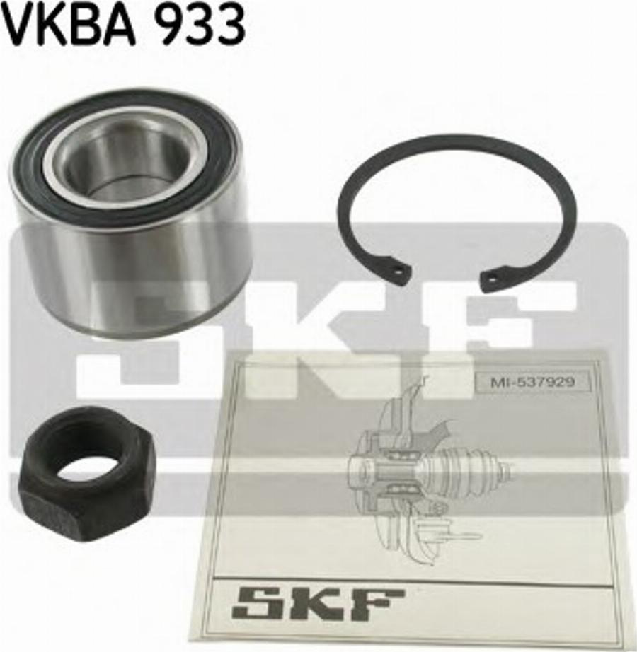 SKF VKBA 933 - Kit de roulements de roue cwaw.fr