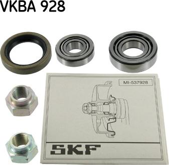 SKF VKBA 928 - Kit de roulements de roue cwaw.fr