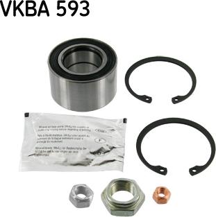 SKF VKBA 593 - Kit de roulements de roue cwaw.fr