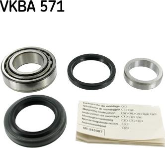 SKF VKBA 571 - Kit de roulements de roue cwaw.fr