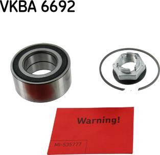 SKF VKBA 6692 - Kit de roulements de roue cwaw.fr