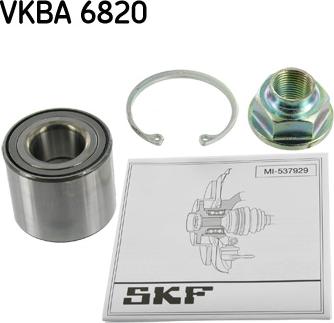 SKF VKBA 6820 - Kit de roulements de roue cwaw.fr