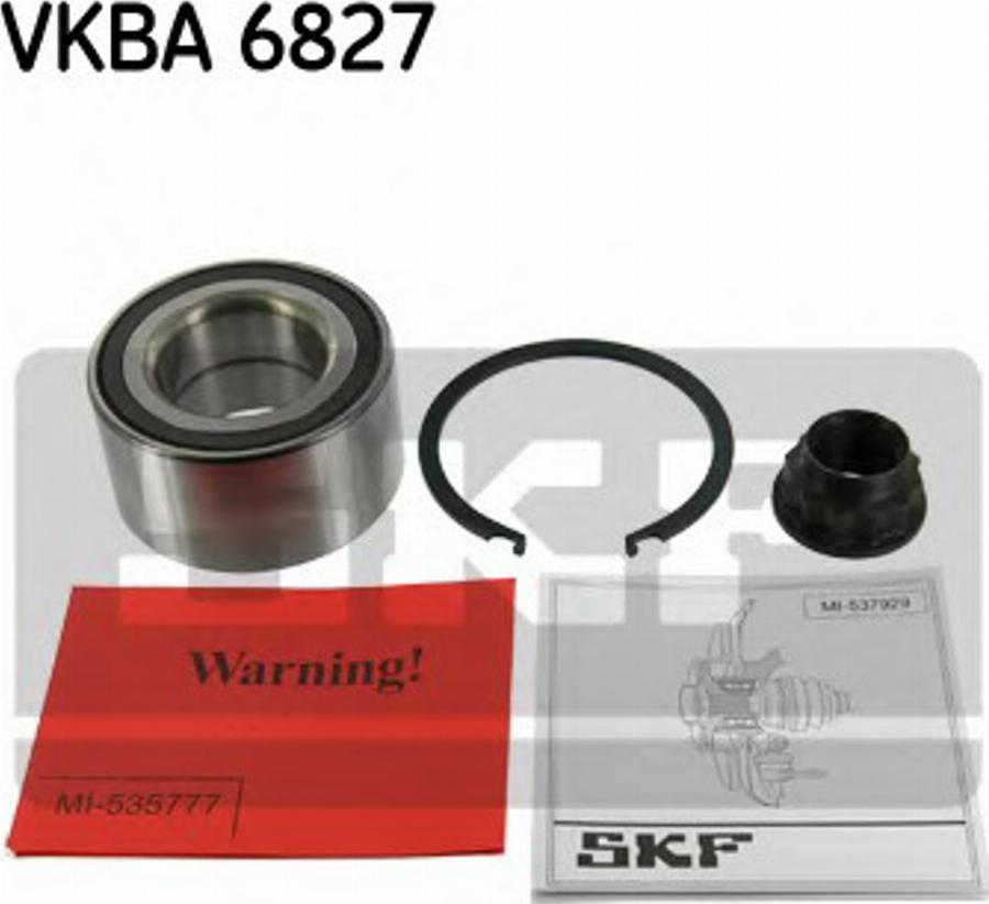 SKF VKBA6827 - Kit de roulements de roue cwaw.fr