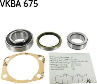 SKF VKBA 675 - Kit de roulements de roue cwaw.fr