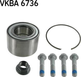 SKF VKBA 6736 - Kit de roulements de roue cwaw.fr