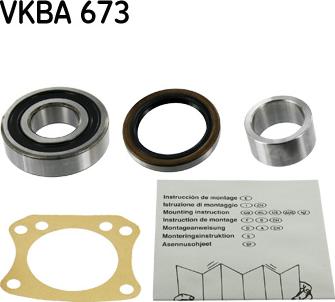 SKF VKBA 673 - Kit de roulements de roue cwaw.fr