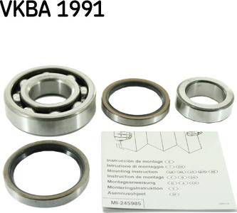 SKF VKBA 1991 - Kit de roulements de roue cwaw.fr