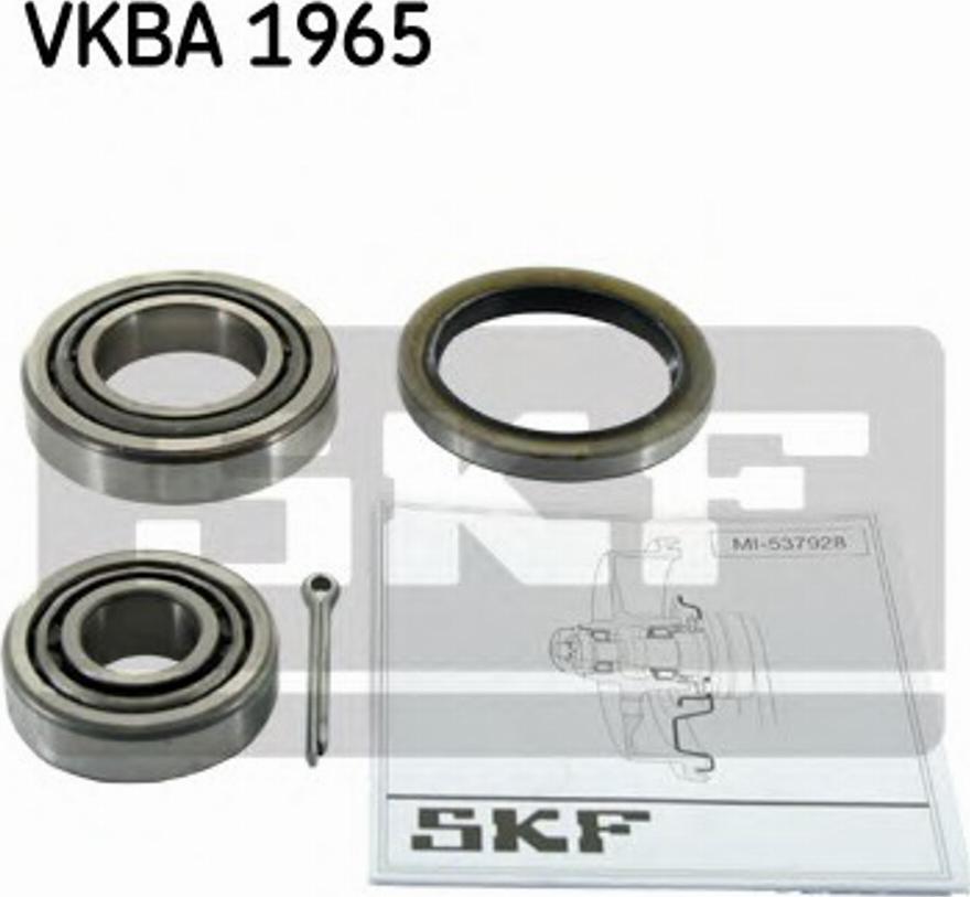 SKF VKBA 1965 - Kit de roulements de roue cwaw.fr