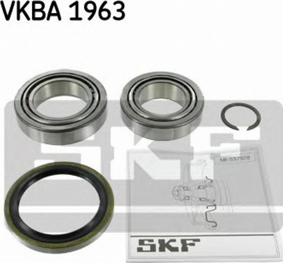 SKF VKBA 1963 - Kit de roulements de roue cwaw.fr