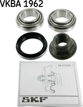 SKF VKBA 1962 - Kit de roulements de roue cwaw.fr