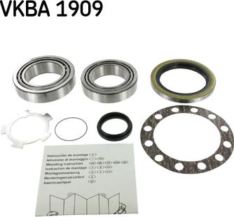 SKF VKBA 1909 - Kit de roulements de roue cwaw.fr