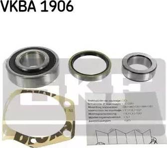 SKF VKBA 1906 - Kit de roulements de roue cwaw.fr