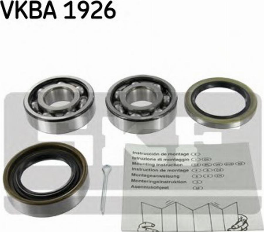 SKF VKBA 1926 - Kit de roulements de roue cwaw.fr