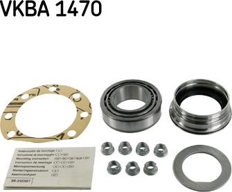 SKF VKBA 1470 - Kit de roulements de roue cwaw.fr