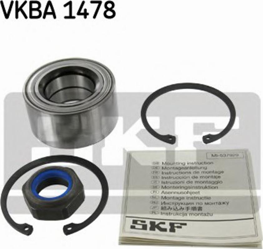 SKF VKBA 1478 - Kit de roulements de roue cwaw.fr