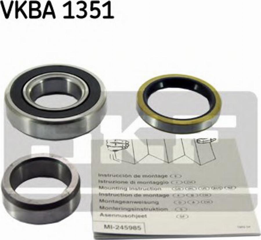 SKF VKBA 1351 - Kit de roulements de roue cwaw.fr