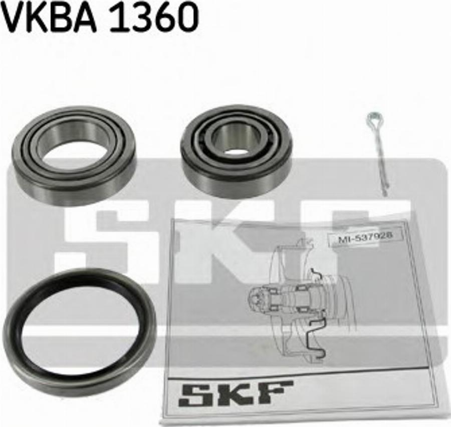 SKF VKBA1360 - Kit de roulements de roue cwaw.fr