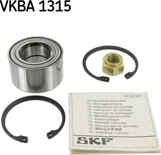 SKF VKBA 1315 - Kit de roulements de roue cwaw.fr