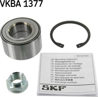 SKF VKBA 1377 - Kit de roulements de roue cwaw.fr