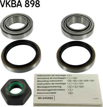 SKF VKBA 898 - Kit de roulements de roue cwaw.fr