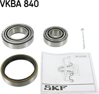 SKF VKBA 840 - Kit de roulements de roue cwaw.fr