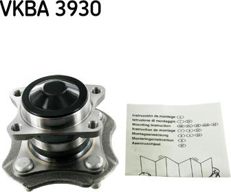 SKF VKBA 3930 - Kit de roulements de roue cwaw.fr