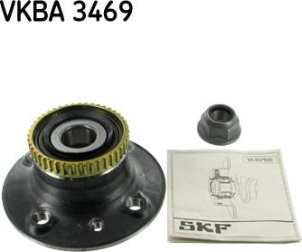 SKF VKBA 3469 - Kit de roulements de roue cwaw.fr