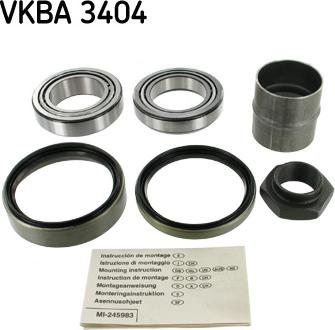 SKF VKBA 3404 - Kit de roulements de roue cwaw.fr