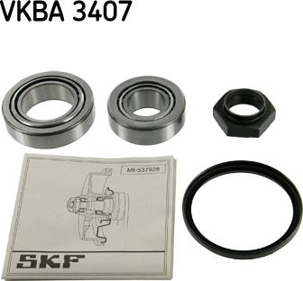 SKF VKBA 3407 - Kit de roulements de roue cwaw.fr