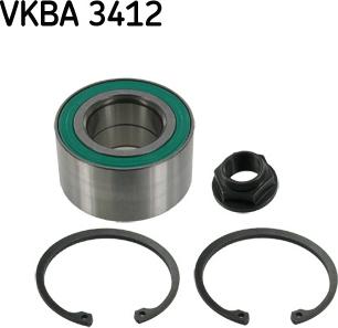 SKF VKBA 3412 - Kit de roulements de roue cwaw.fr