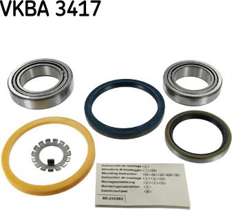 SKF VKBA 3417 - Kit de roulements de roue cwaw.fr