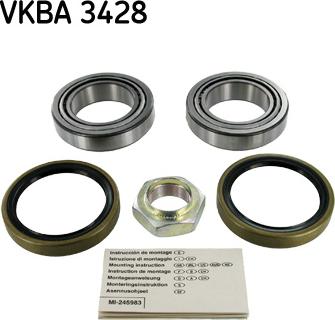 SKF VKBA 3428 - Kit de roulements de roue cwaw.fr