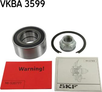 SKF VKBA 3599 - Kit de roulements de roue cwaw.fr