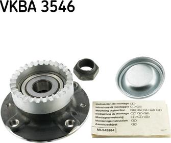 SKF VKBA 3546 - Kit de roulements de roue cwaw.fr