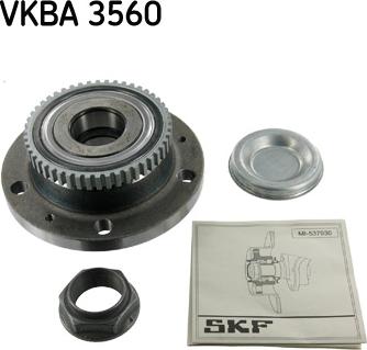 SKF VKBA 3560 - Kit de roulements de roue cwaw.fr