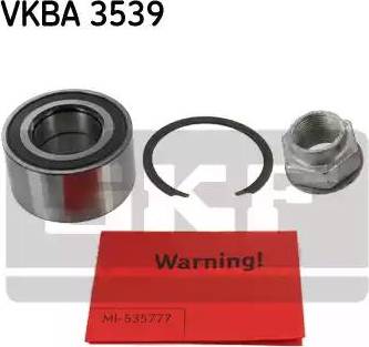 SKF VKBA 3539 - Kit de roulements de roue cwaw.fr