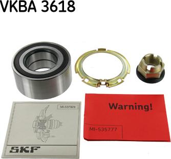 SKF VKBA 3618 - Kit de roulements de roue cwaw.fr