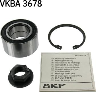 SKF VKBA 3678 - Kit de roulements de roue cwaw.fr