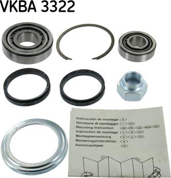 SKF VKBA 3322 - Kit de roulements de roue cwaw.fr