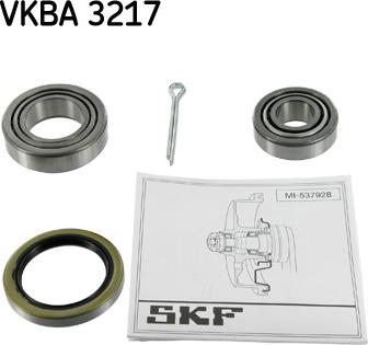 SKF VKBA 3217 - Kit de roulements de roue cwaw.fr