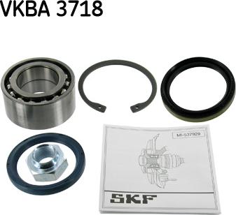 SKF VKBA 3718 - Kit de roulements de roue cwaw.fr